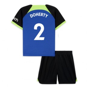 Tottenham Hotspur Matt Doherty #2 kläder Barn 2022-23 Bortatröja Kortärmad (+ korta byxor)